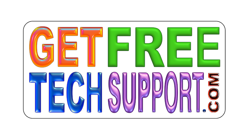Get Free Tech Support logo with transparent background